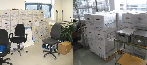 Bild 4: Die Kisten sind gepackt. asphericon ist bereit für einen neuen, großen Abschnitt in der Unternehmensgeschichte  Bild 4: Die Kisten sind gepackt. asphericon ist bereit für einen neuen, großen Abschnitt in der Unternehmensgeschichte