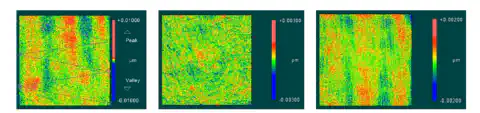 Fig. 2: Differentiation of various materials according to surface roughness Fig. 2: Differentiation of various materials according to surface roughness