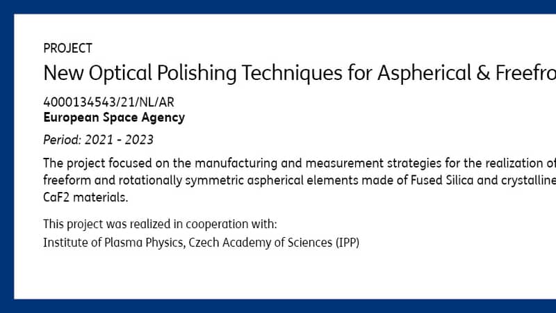 New Optical Polishing Techniques for Aspherical Freeform Lenses