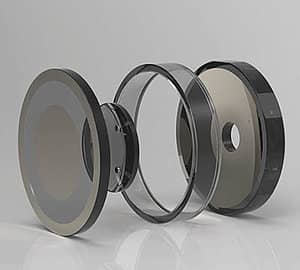 Gefertigte Spiegeloptiken und Spacer © Jena-Optronik GmbH